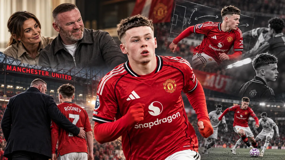 56 goals in a season and a debut at Old Trafford: Wayne Rooney's son aims for Manchester United first team
