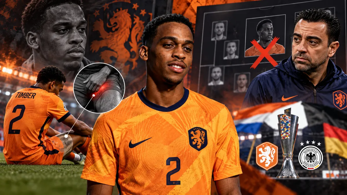 Xavi excludes Timber from Netherlands squad for match against Germany