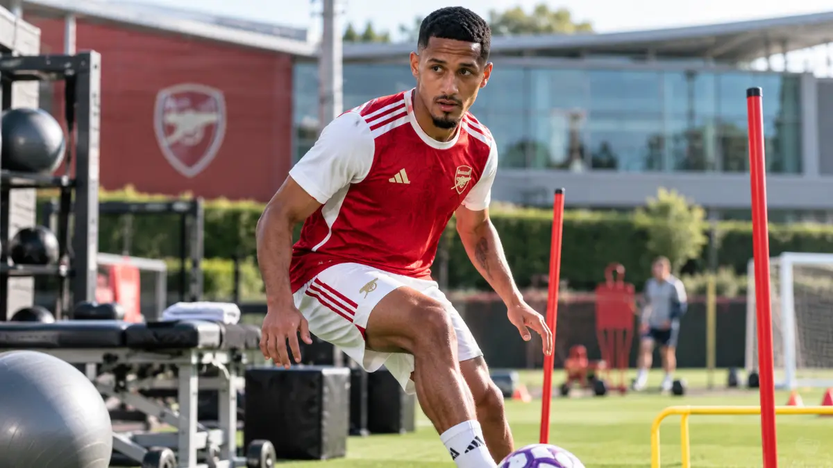 William Saliba could return to action in December