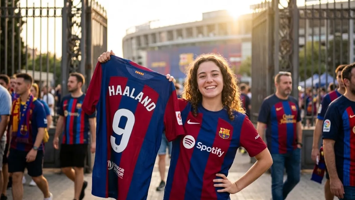 Barcelona fans call for club to sign Erling Haaland after Manchester City guilty verdict