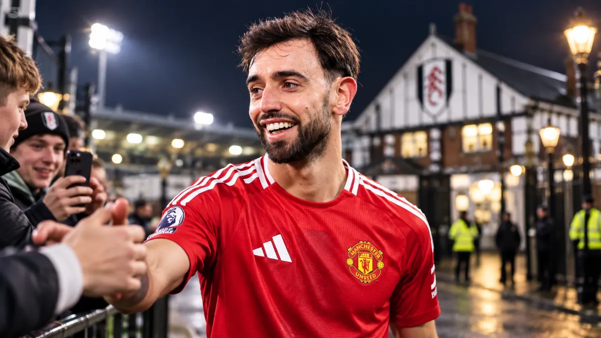 Bruno Fernandes sparks debate in Portugal after leaving Fulham's stadium on foot