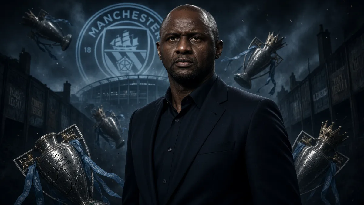 Vieira calls for Manchester City to be sent down to the Championship