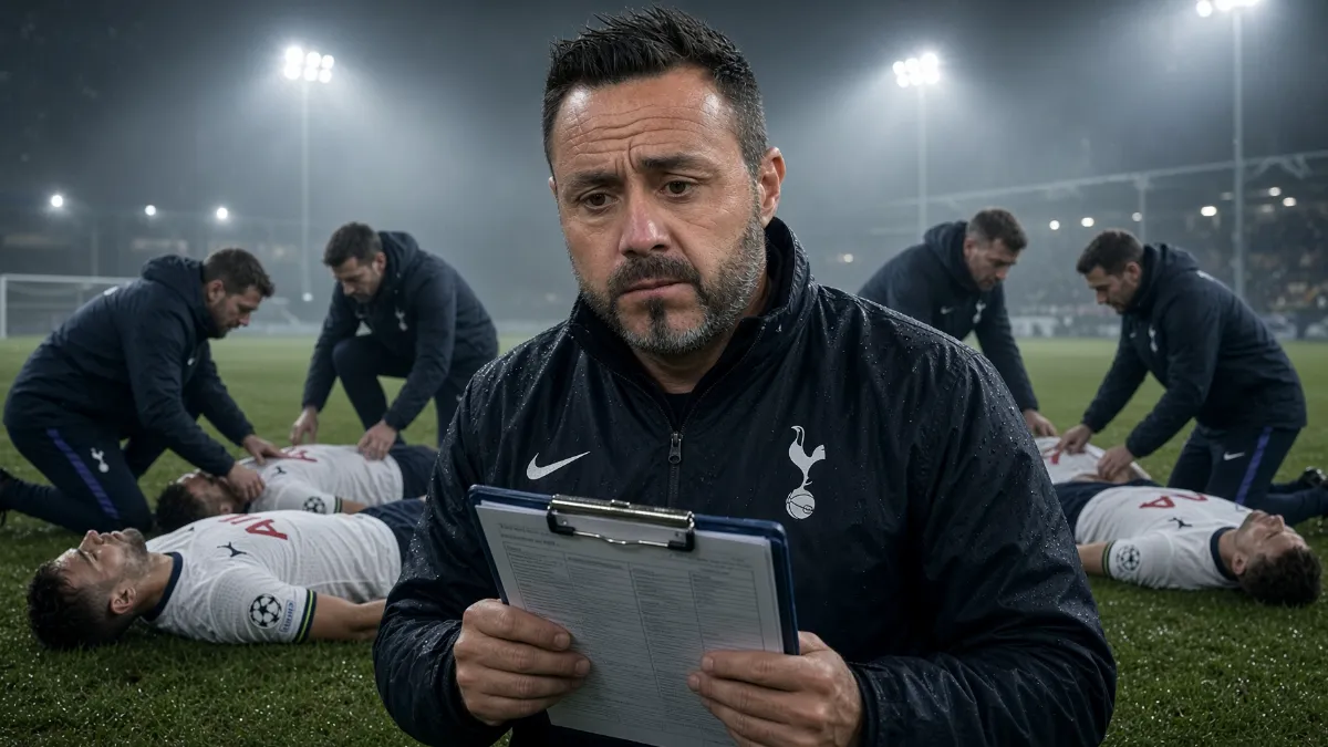 Tottenham struggle continues as five players remain injured