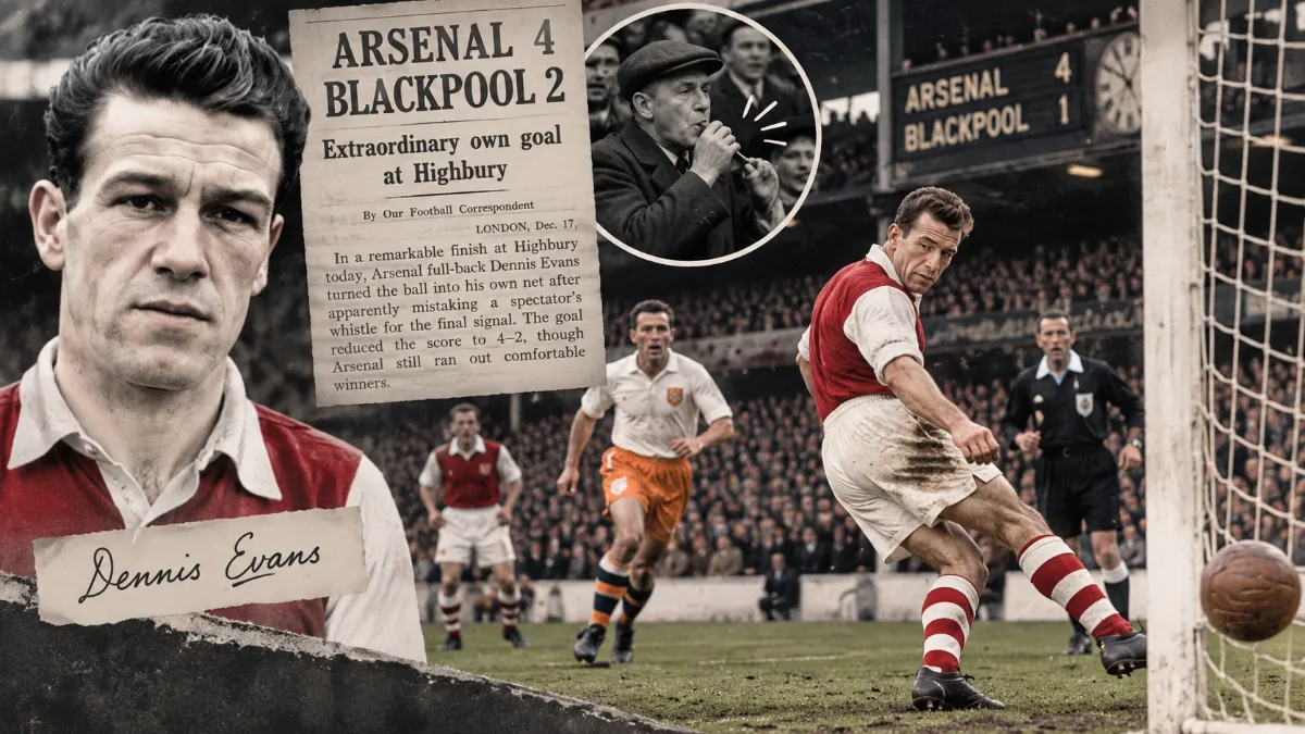How a fan's whistle led to Arsenal's most bizarre own goal