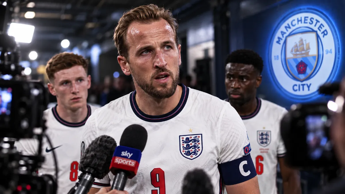 Harry Kane reacts to news about City: 'I was without my phone all day'