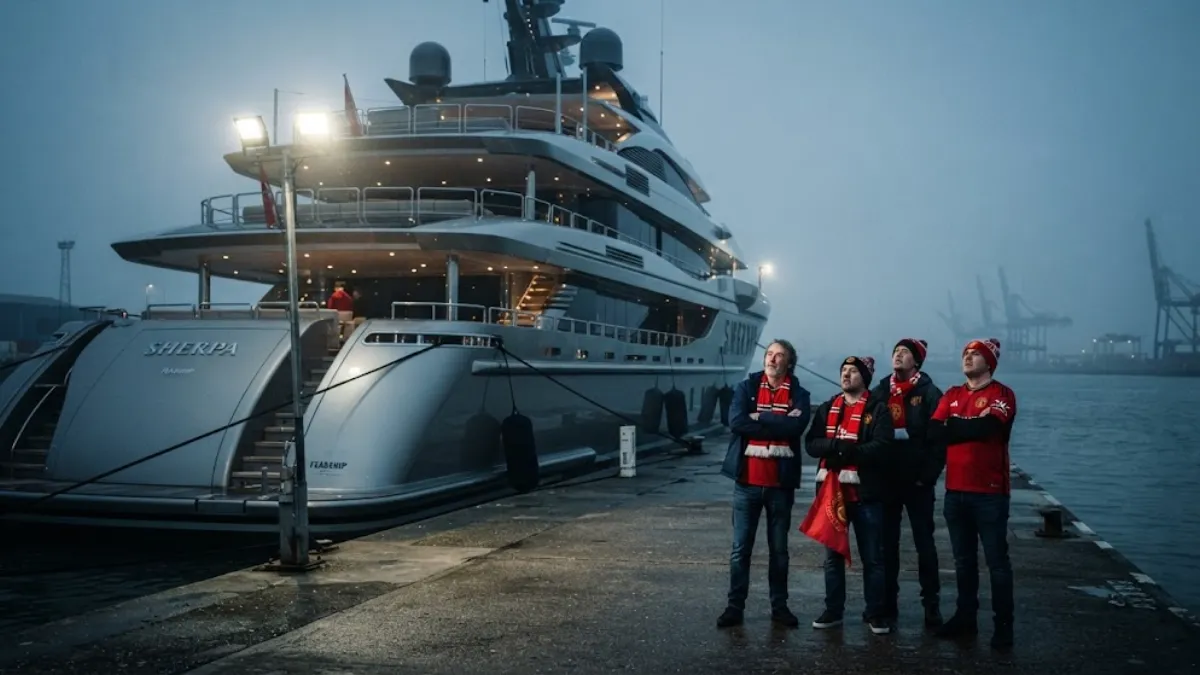 Fans express outrage over Manchester United co-owner Jim Ratcliffe's superyacht amidst budget cuts