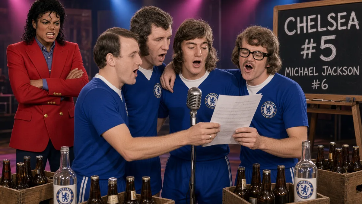 Chelsea players recorded a hit and surpassed Michael Jackson