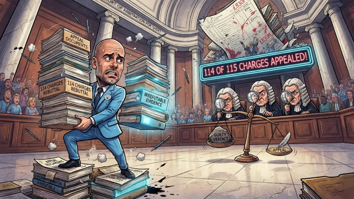 Manchester City confirm appeal against guilty verdict