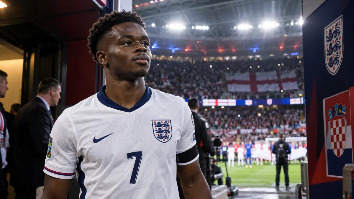 Saka to start for England against Croatia? And who will play behind him?