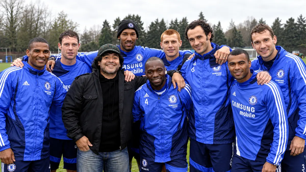 Diego Maradona revealed he was a Chelsea fan