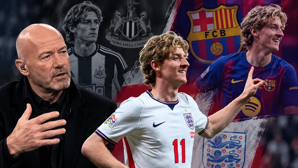 Now he’s happy: Shearer compares Gordon at Newcastle and Barcelona