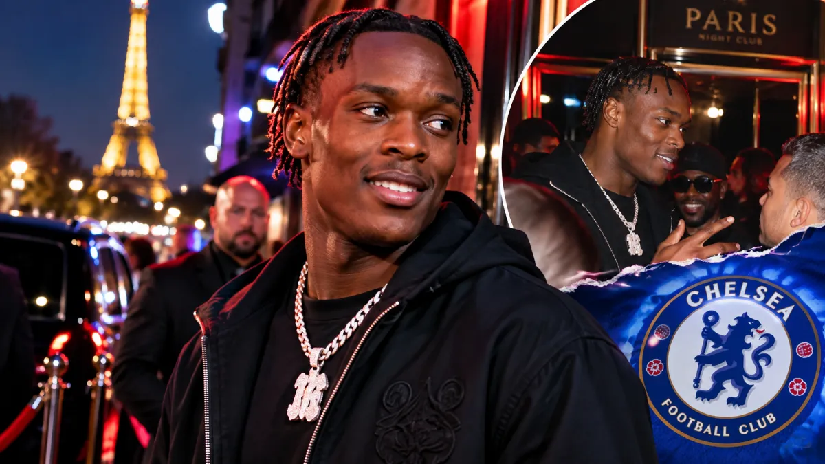Emmanuel Emega enjoys Paris nightlife as he awaits Chelsea debut