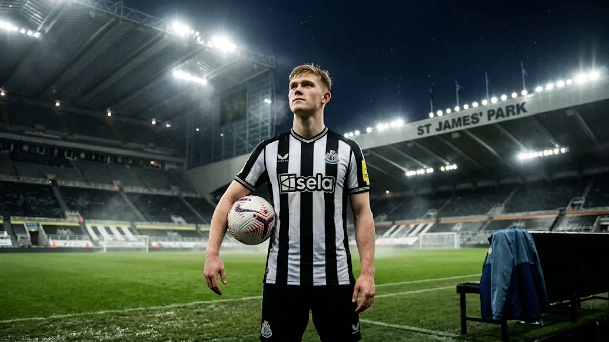Lewis Hall reveals he followed Newcastle while at Chelsea academy