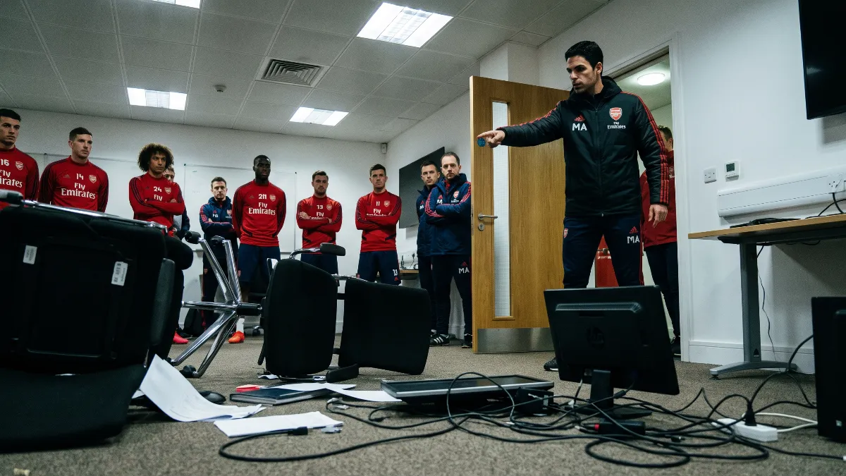 Mikel Arteta reveals he wrecked Arsenal's office on his first day