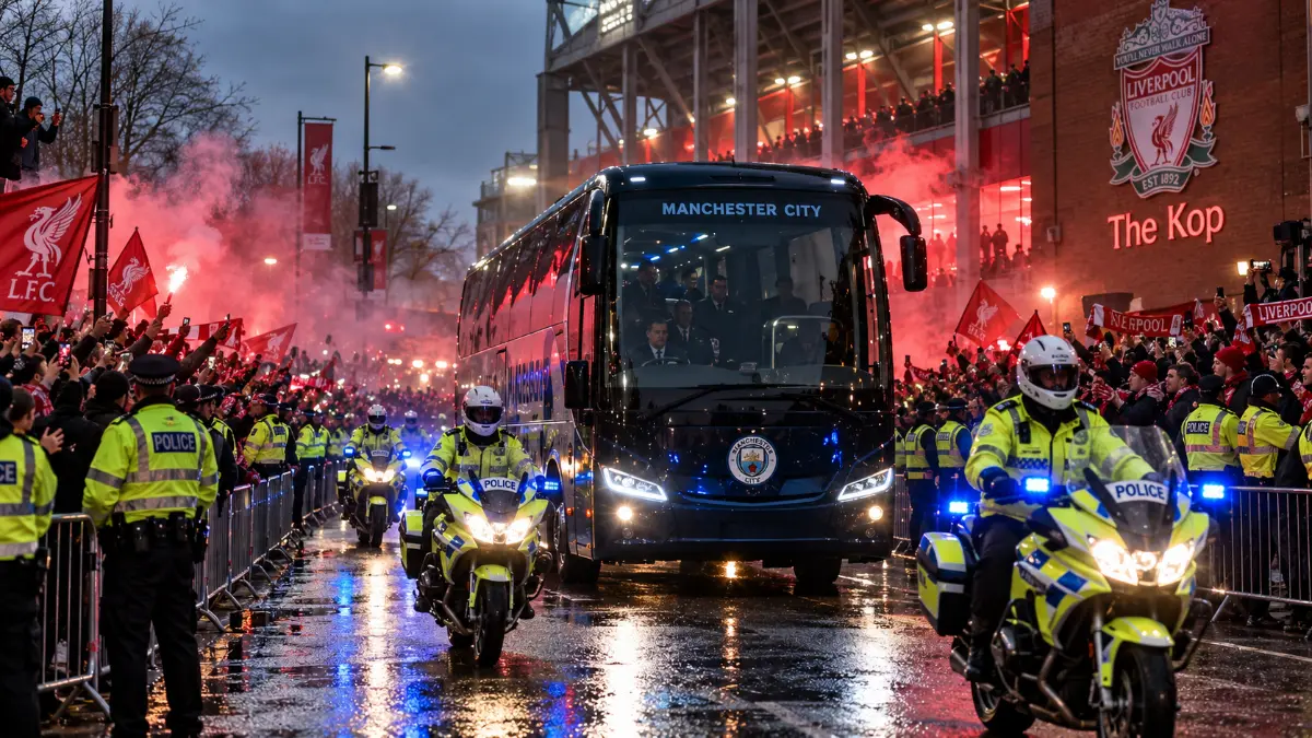 Police ramp up security ahead of Liverpool vs Manchester City match