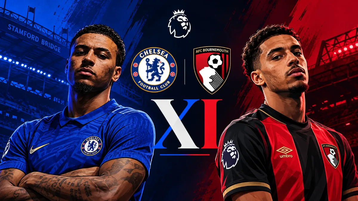 Starting line-ups for Chelsea vs Bournemouth