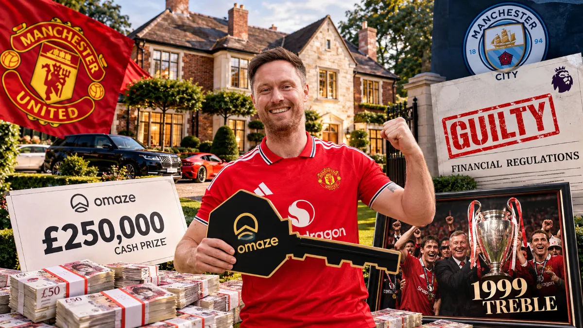 Manchester United fan celebrates a week to remember