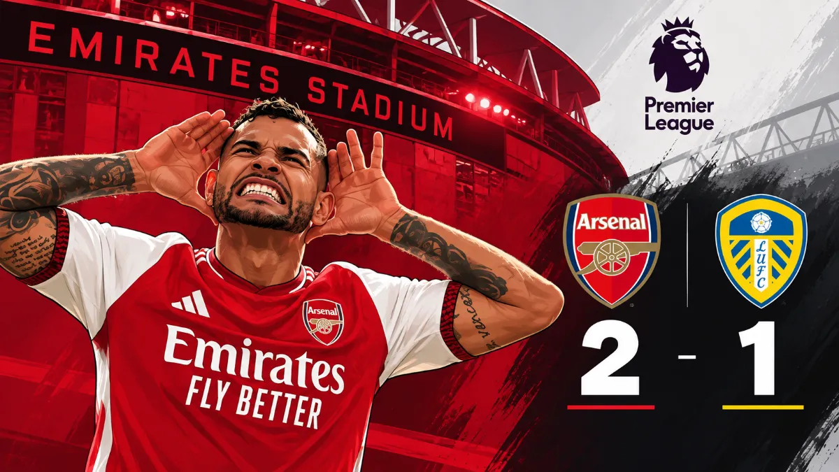 Arsenal snatch victory over unbeaten Leeds