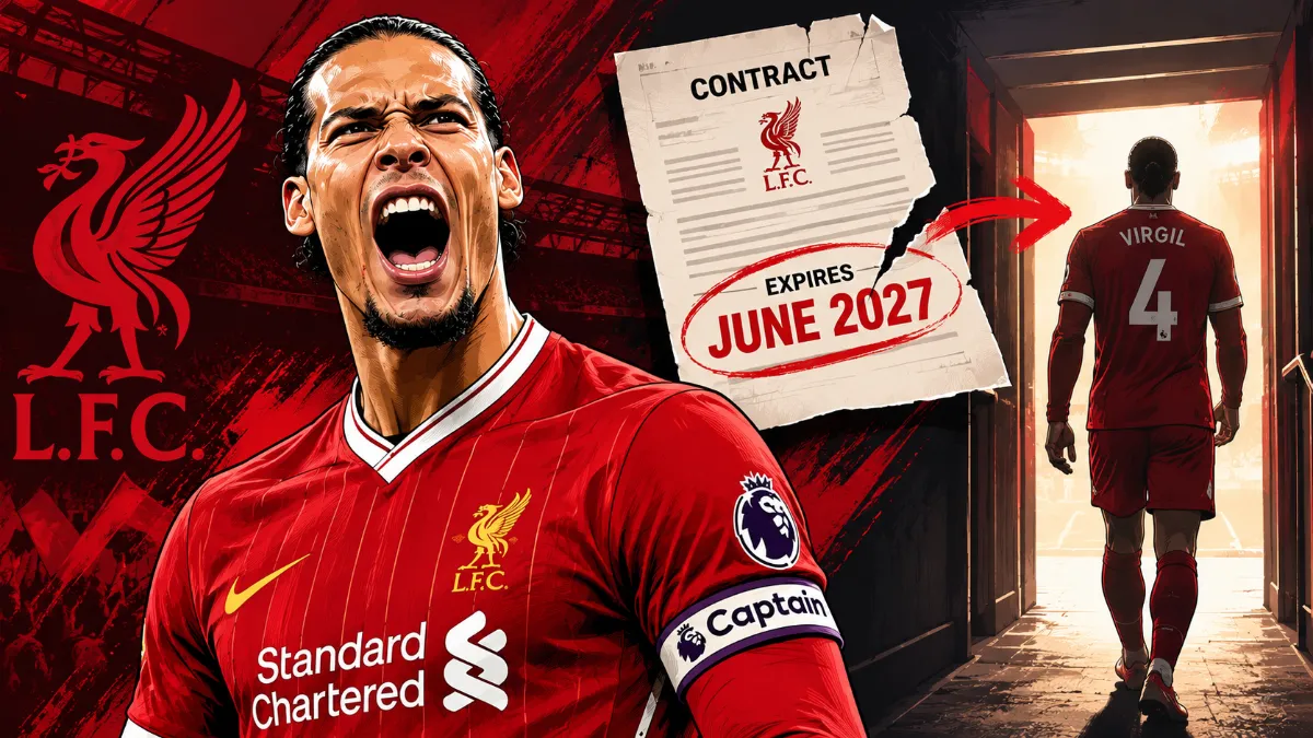 Van Dijk hints at Liverpool exit as contract nears end