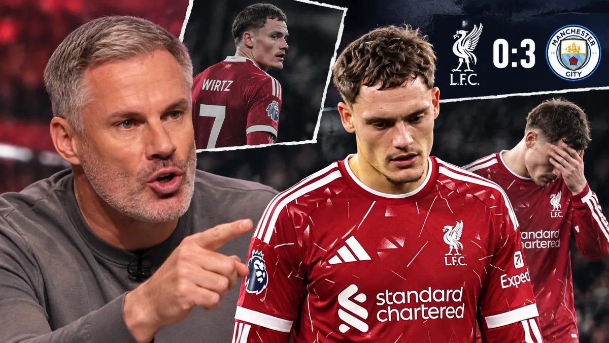 Jamie Carragher slams Florian Wirtz again after Liverpool's heavy defeat to Manchester City