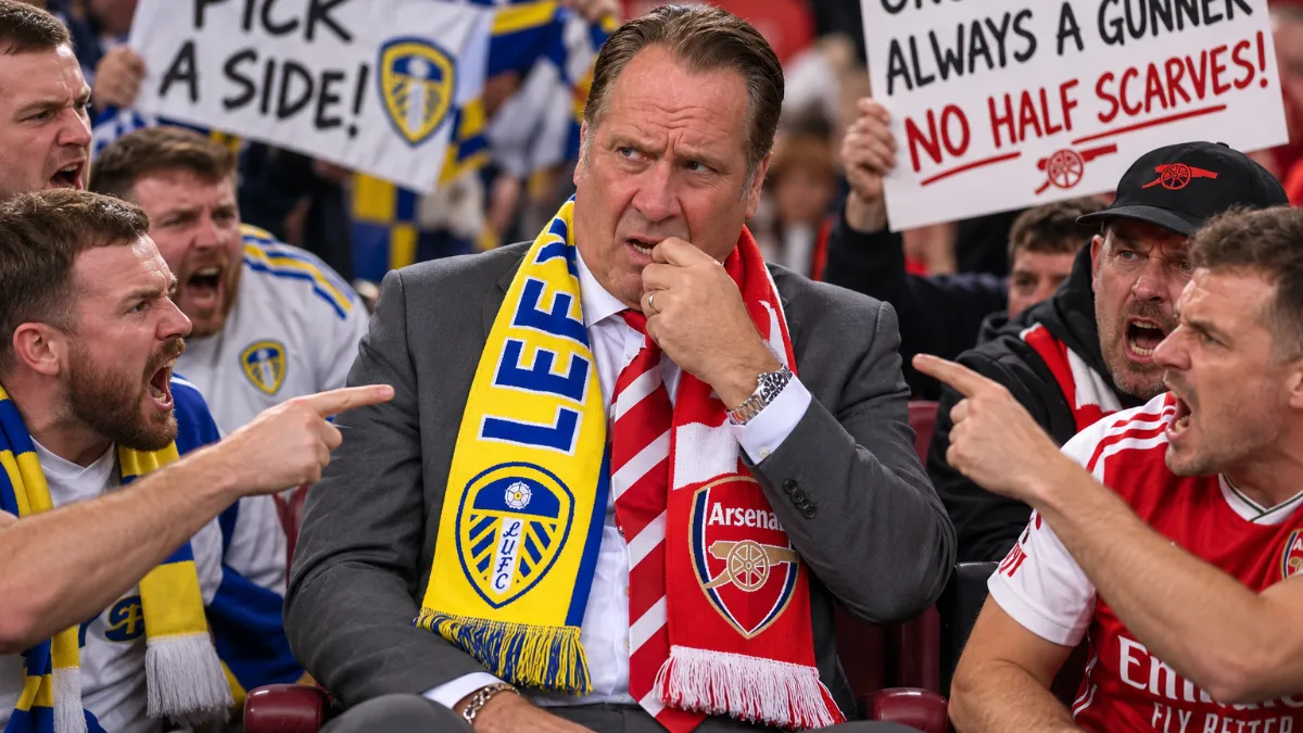 David Seaman faces criticism over dual scarf representing Arsenal and Leeds