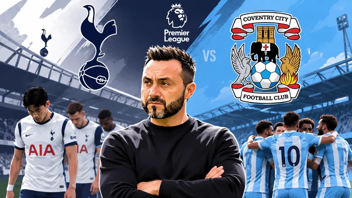 Tottenham face tough test against Coventry as winless run continues