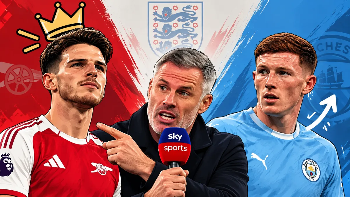 Carragher compares Elliot Anderson of Manchester City to Arsenal leader Declan Rice