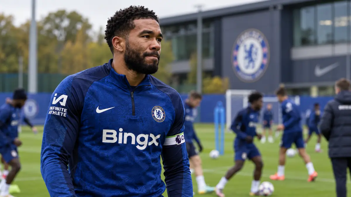 Reece James misses Chelsea training ahead of Everton clash