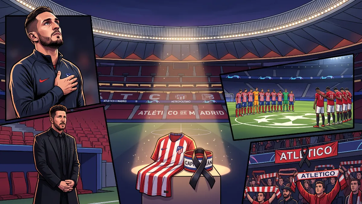 Atletico will hold a minute's silence before clash with Manchester United in Champions League due to Koke's family tragedy