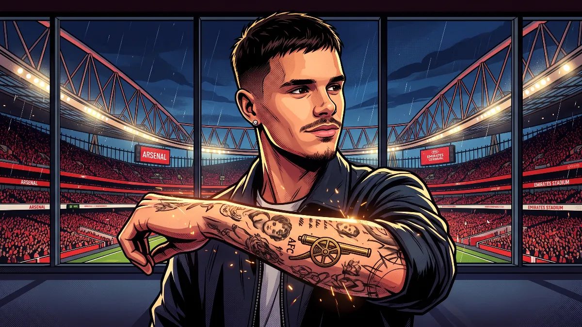 Romeo Beckham immortalises his love for Arsenal with a new tattoo, despite his father's history with Manchester United