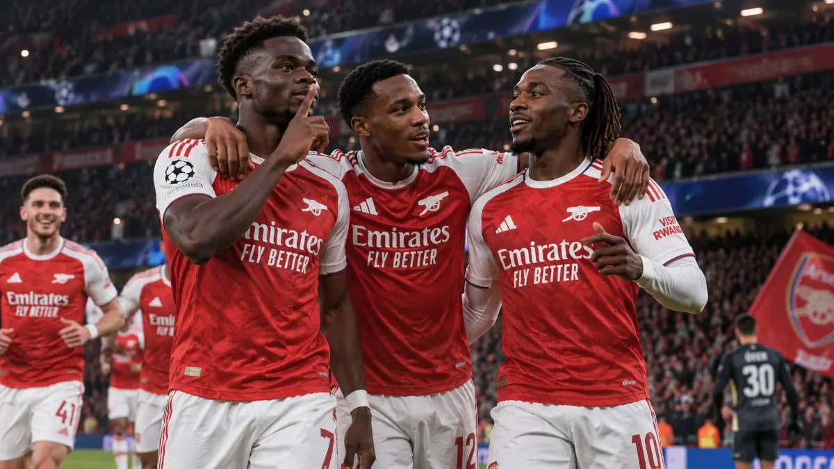 Arsenal triumphs over Lille with a convincing 3-0 victory in the Champions League