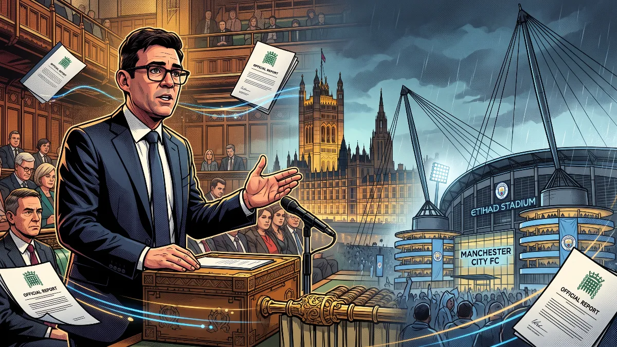Andy Burnham denies financial discussions with Manchester City