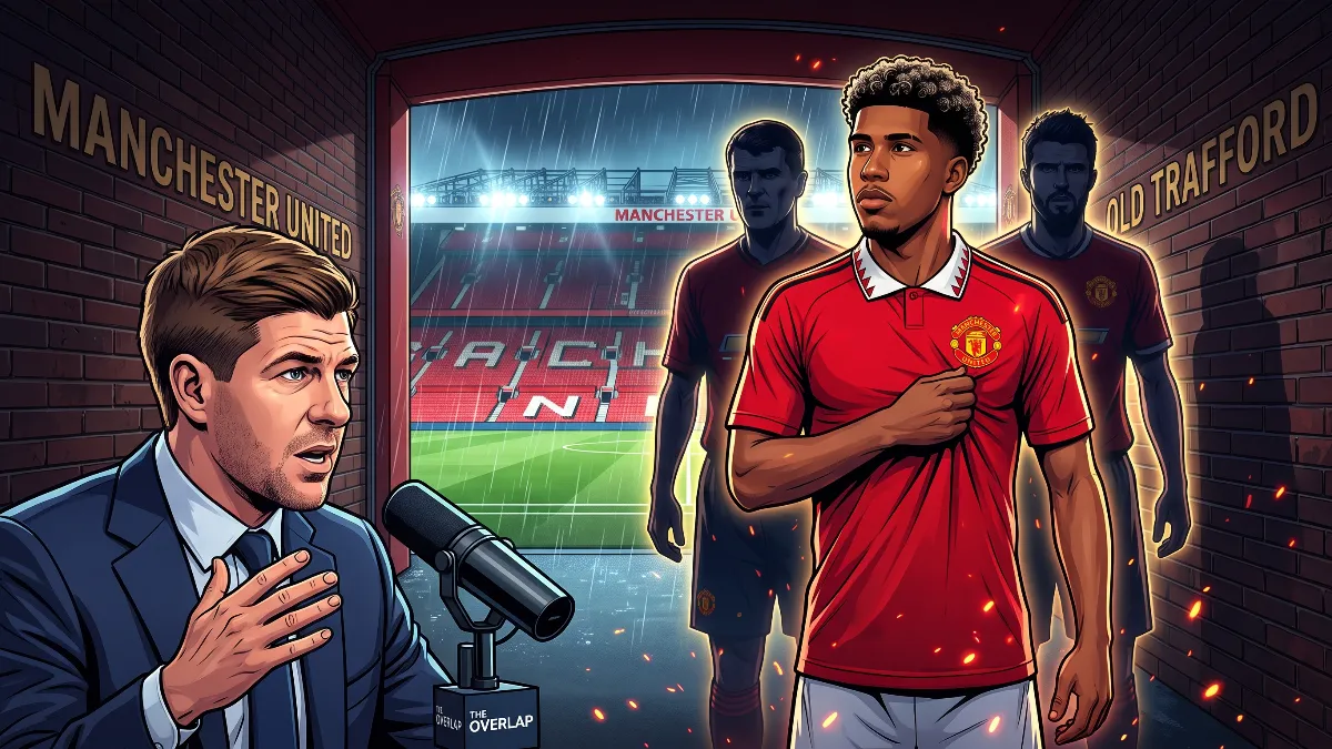 Steven Gerrard questions the £50m transfer of Andre Santos to Manchester United