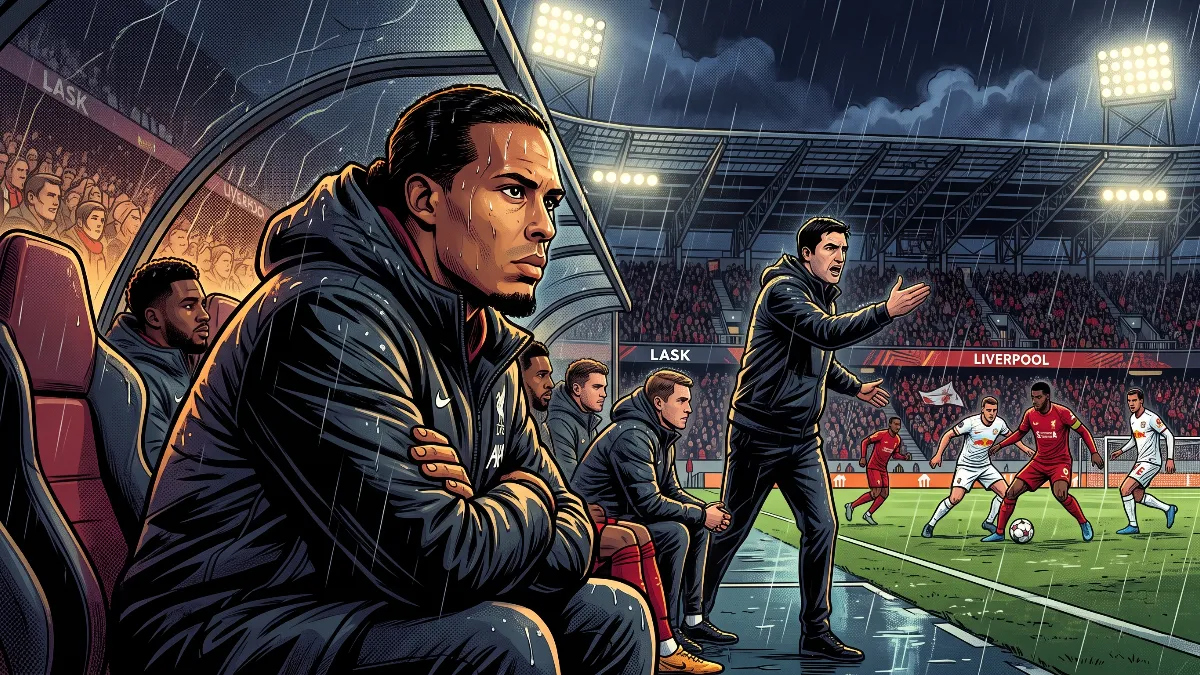 Virgil van Dijk left out of Liverpool's starting lineup for the first time since 2023