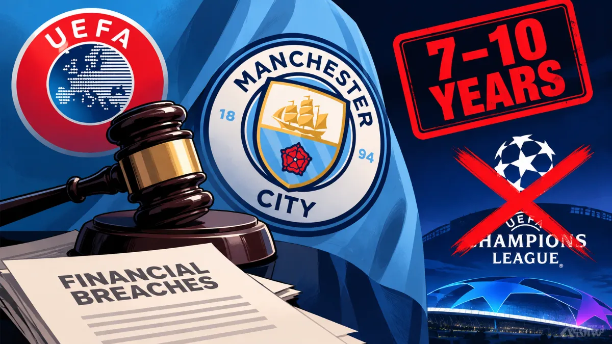 Uefa could ban Manchester City from Europe for up to 10 years
