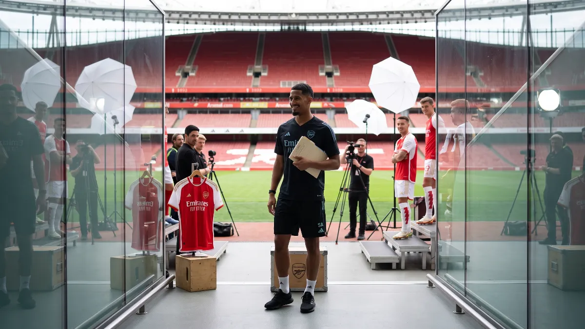 Mikel Arteta explains William Saliba's absence from Arsenal's team photo