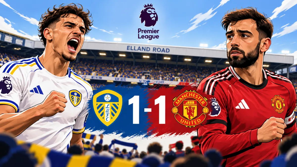 Leeds and Manchester United share the spoils in the Roses derby