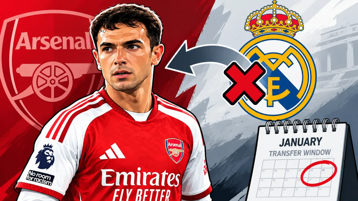 Real Madrid cool their interest in Arsenal midfielder Martin Subimendi
