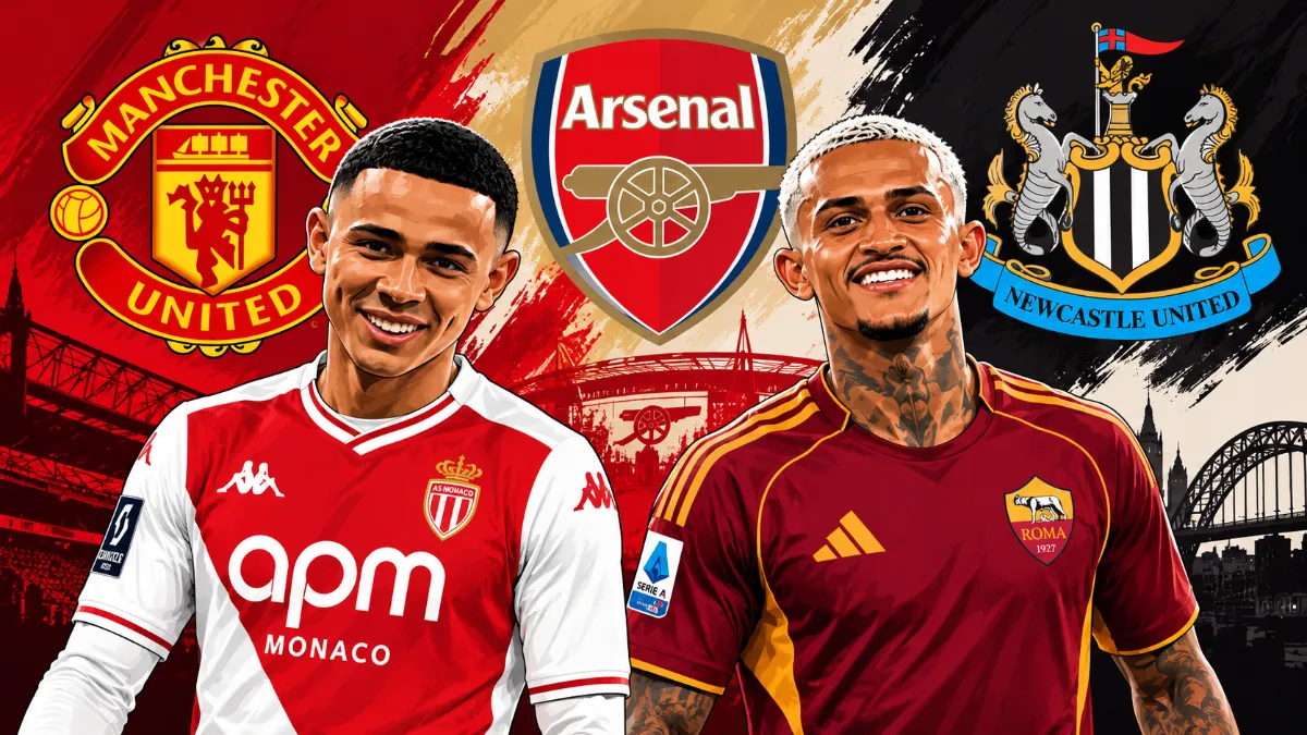 Arsenal, Manchester United and Newcastle target players from Roma and Monaco