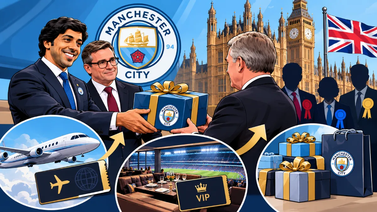 Manchester City embroiled in controversial gifting of politicians