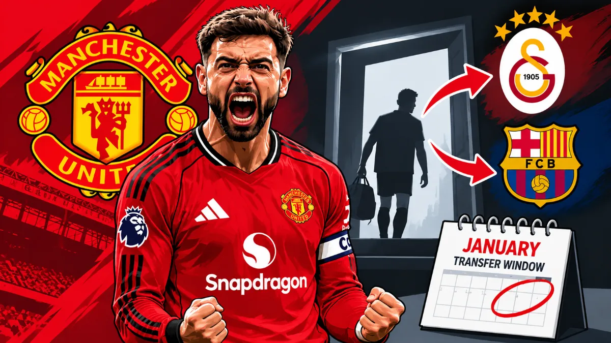 Bruno Fernandes could leave Manchester United in January