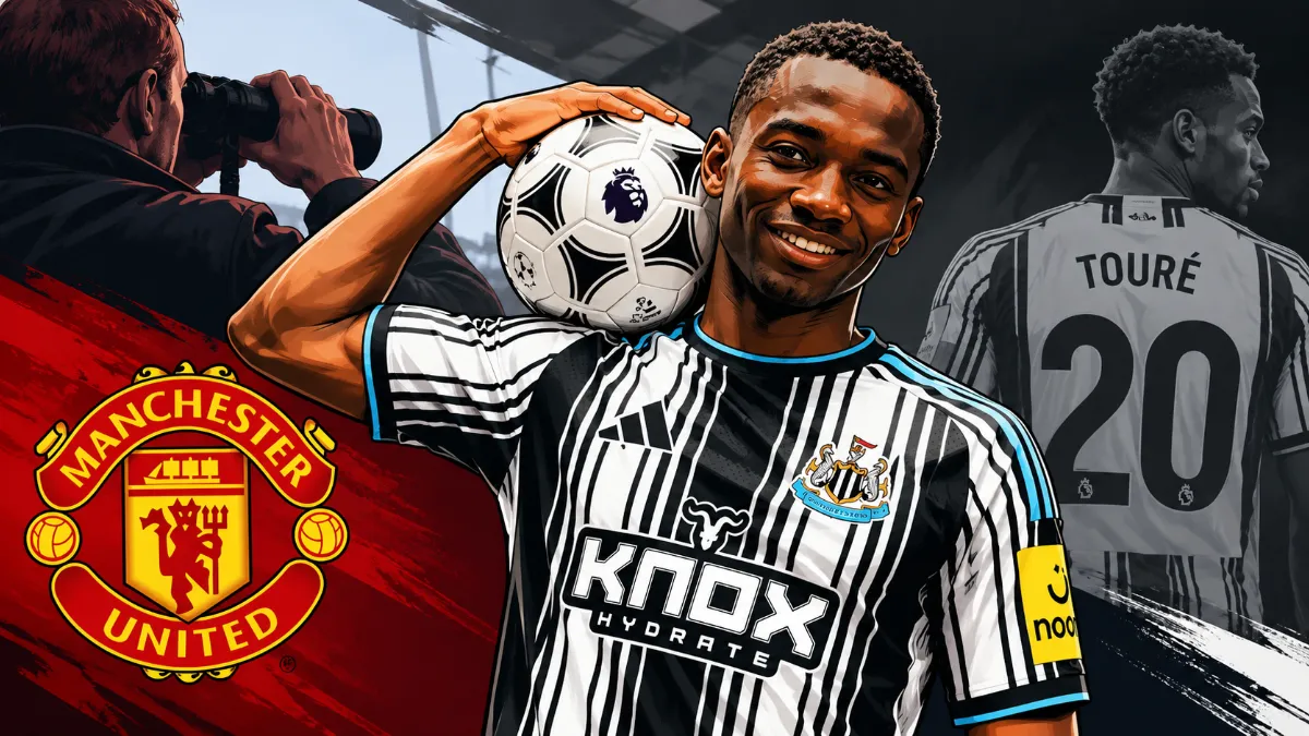 Manchester United are tracking Newcastle winger Bazuma Toure