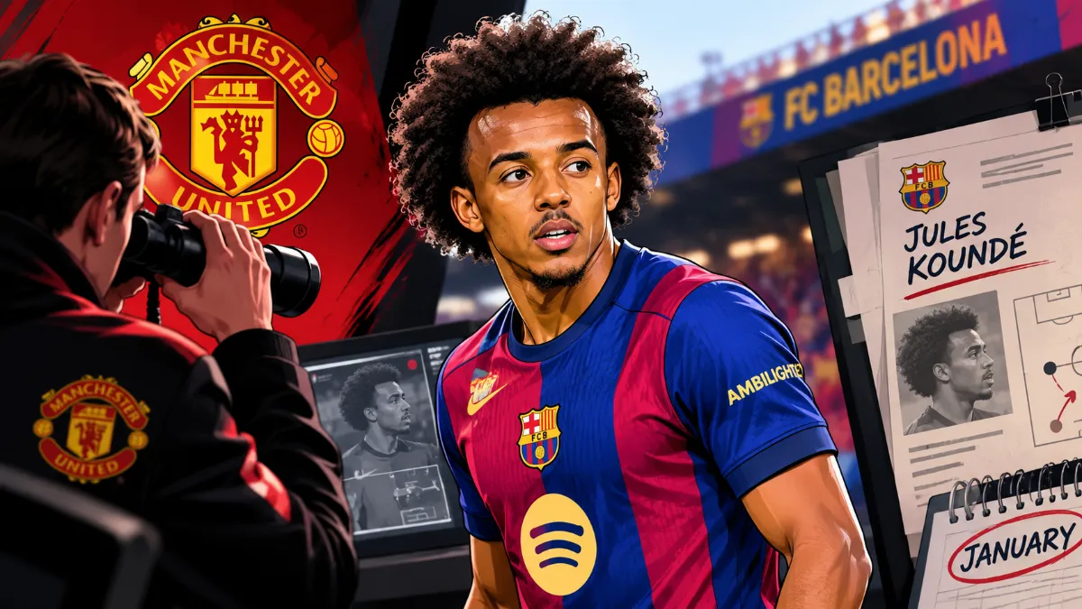 Juul Kounde could move from Barcelona to Manchester United