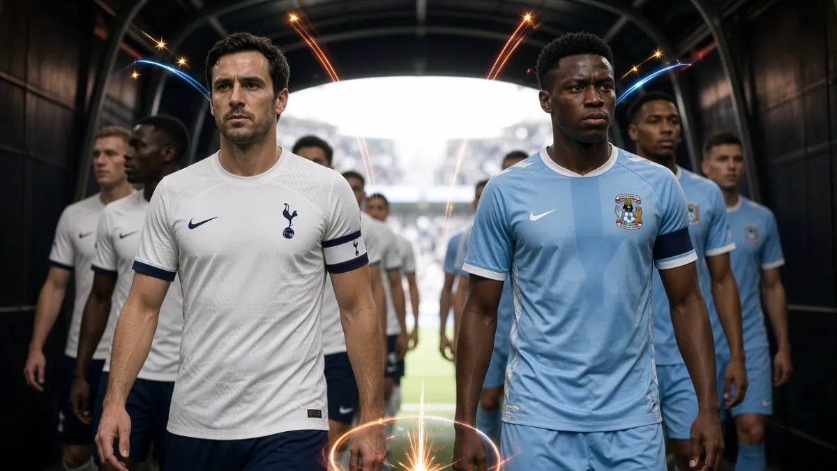 Official line-ups for the match Tottenham vs Coventry City