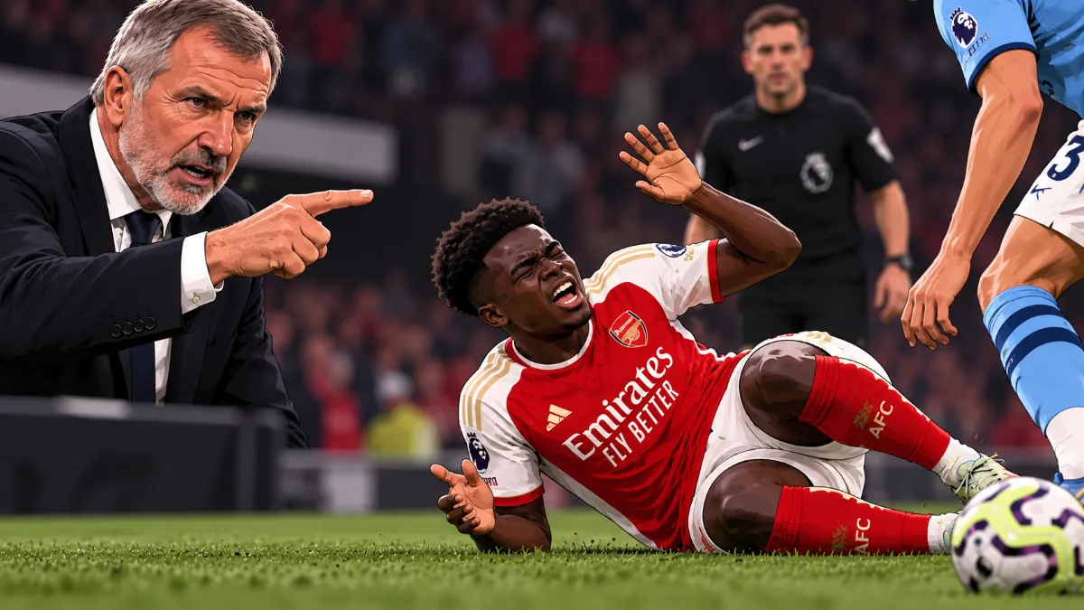 Graham Souness accuses Bukayo Saka of simulation