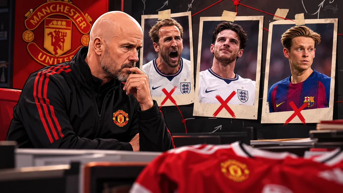 Former Manchester United boss reveals details of failed moves for Kane, Rice and de Jong