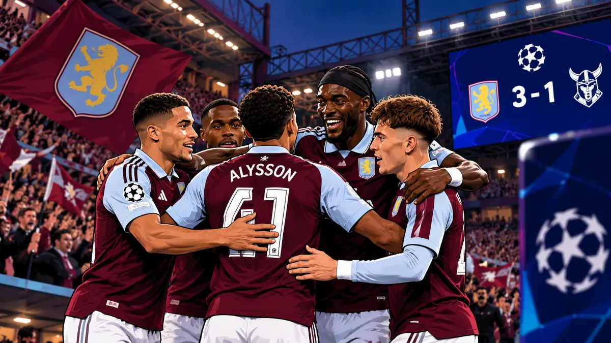 Aston Villa secure historic win over Viking