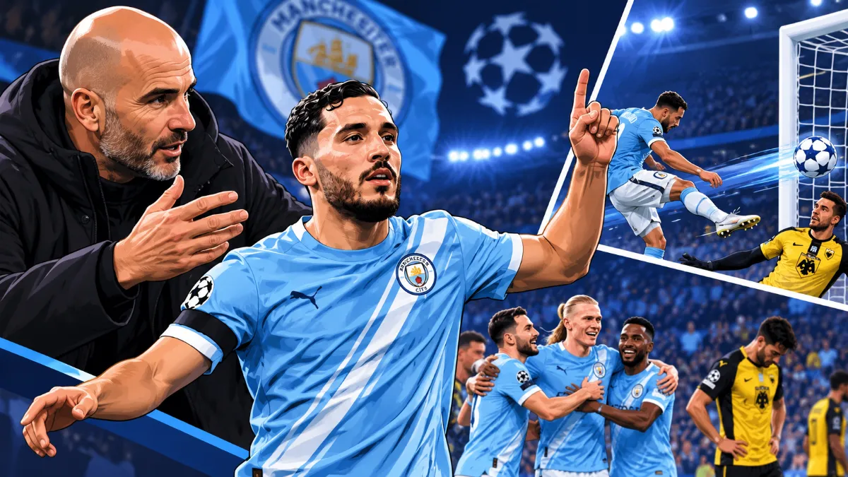 Enzo Mareska praises Ryan Cherki's performance after Manchester City thrash AEK in the Champions League