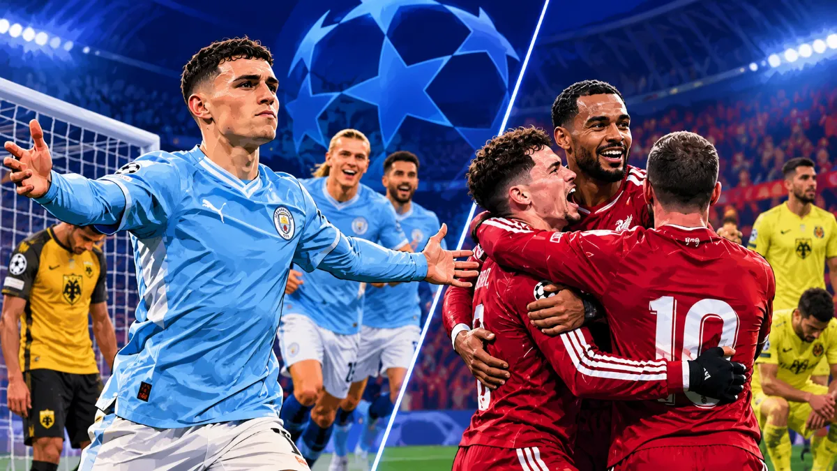 Foden's hat-trick and Liverpool's comeback: a roundup of English clubs in the Champions League