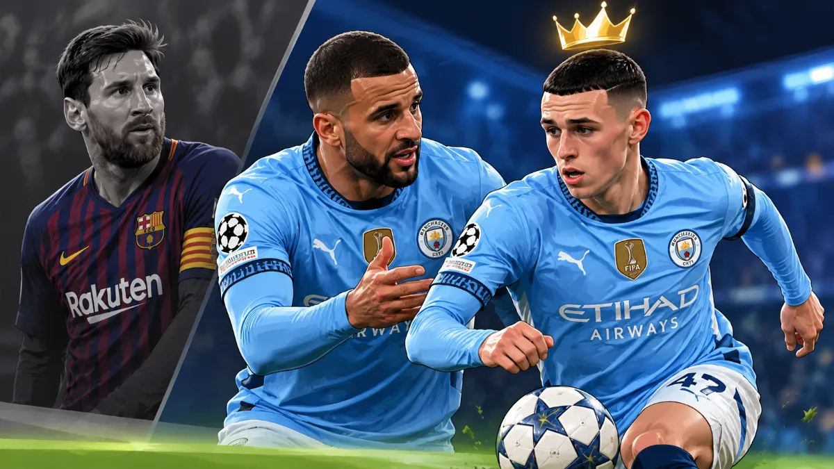 Kyle Walker rates Phil Foden's talent on par with Lionel Messi
